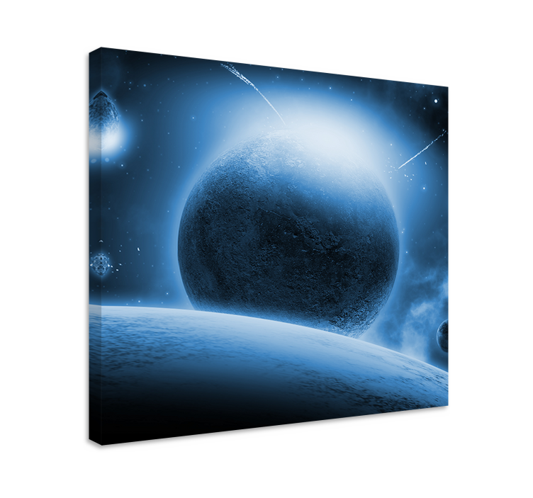 Kosmisk planetarisk Kanvas landskap - Tenstickers