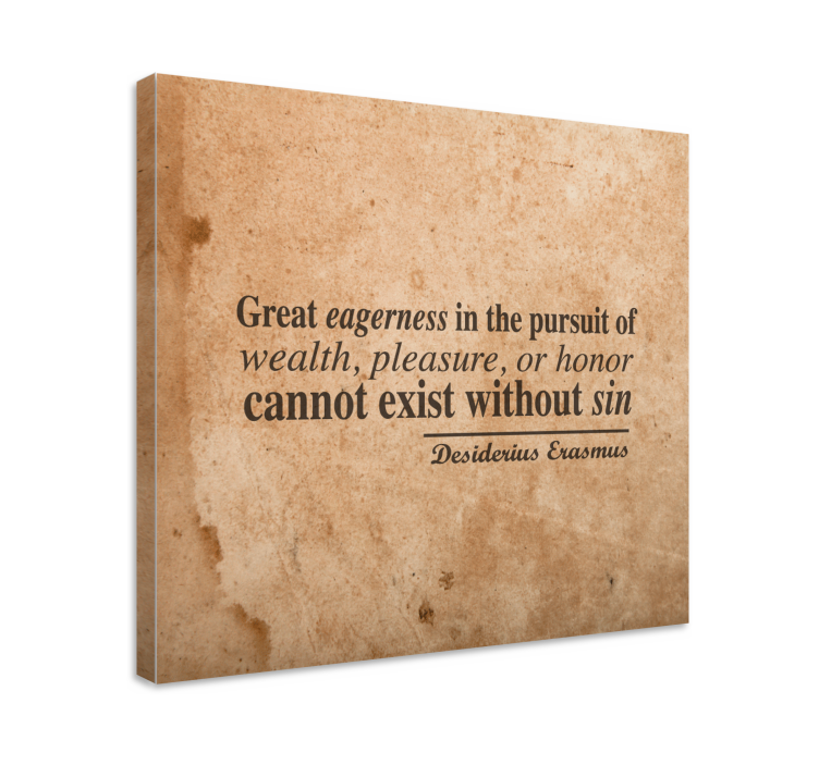 Kanvas citat entusiasm och rikedom - Tenstickers