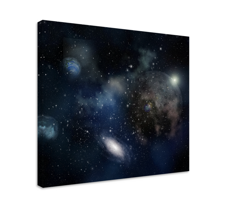 Kanvas dansare galaxutforskningstema - Tenstickers