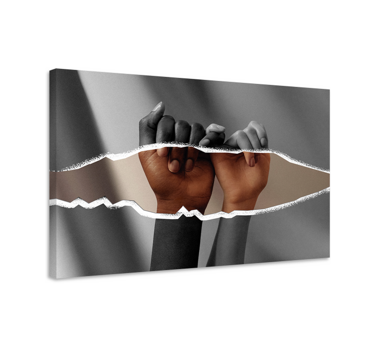 Kanvas människor och karaktärer händer tillsammans - Tenstickers