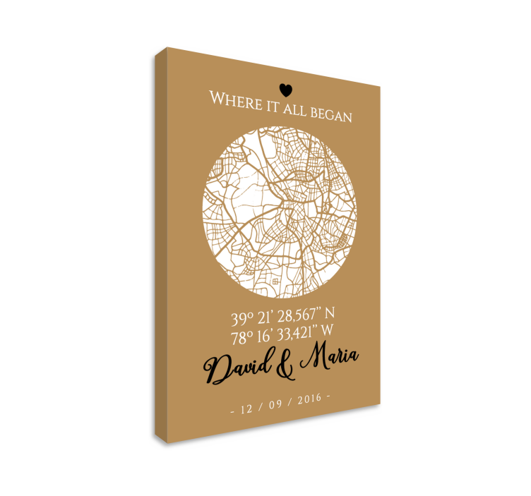 Där allt började personlig canvas - Tenstickers