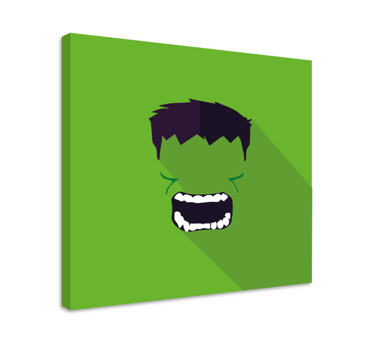 Grön superhjälte inramad bild - Tenstickers