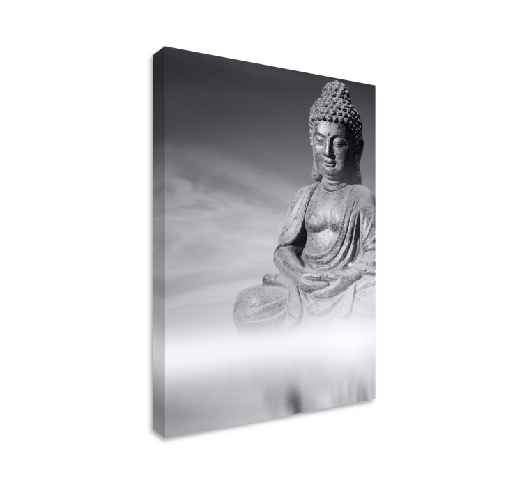 Buddha zen canvaskonsttryck - Tenstickers
