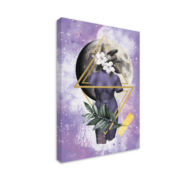 Digital collage canvas canvas tavla - Tenstickers