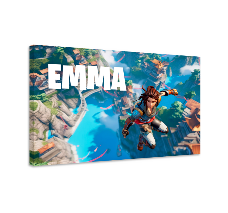 Hoppa in i tomrummet Personlig kanvas - Tenstickers