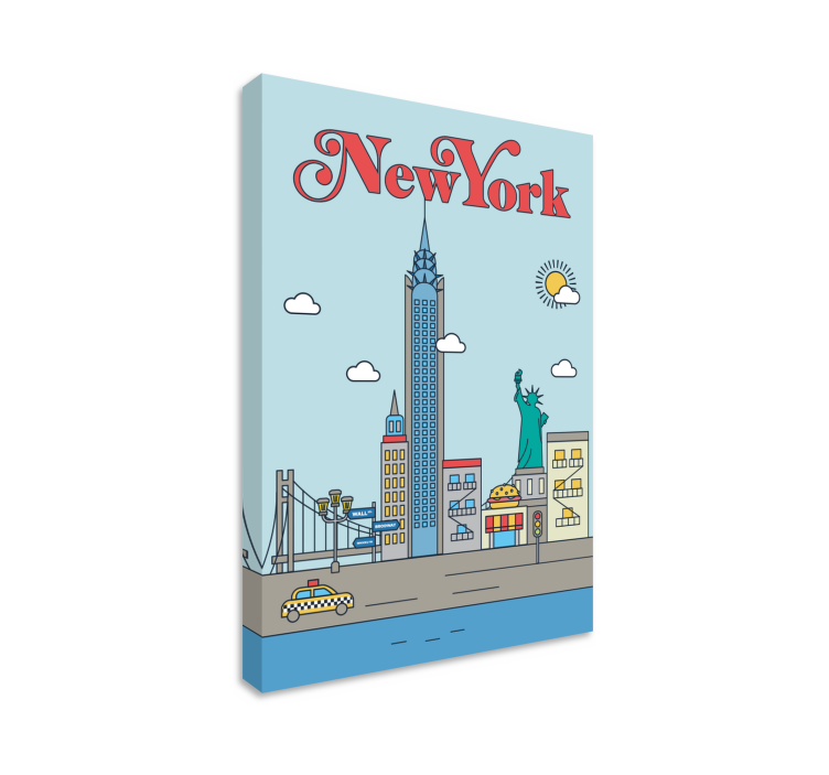 New York översätts till Svenska som "New York". Kanvas städer och - Tenstickers