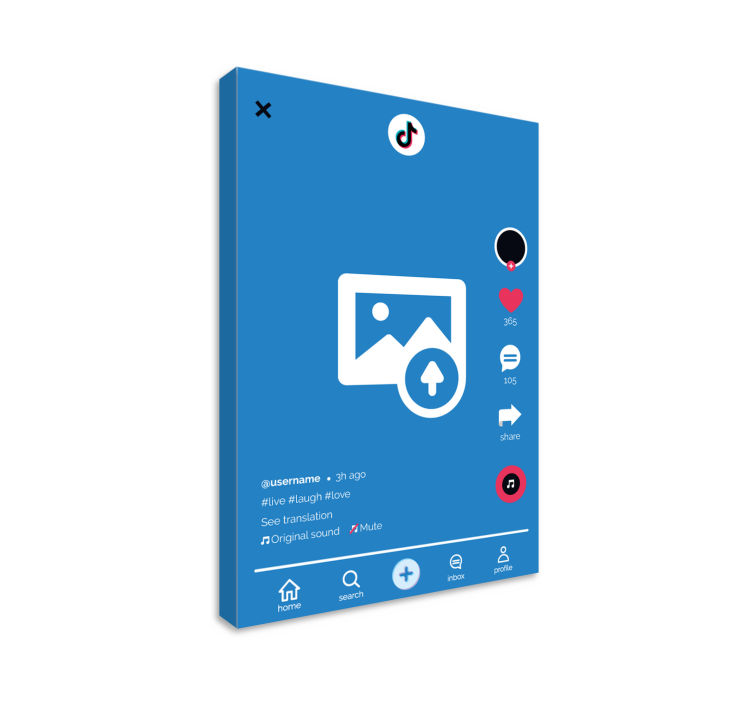Tick tack Personlig kanvas - Tenstickers