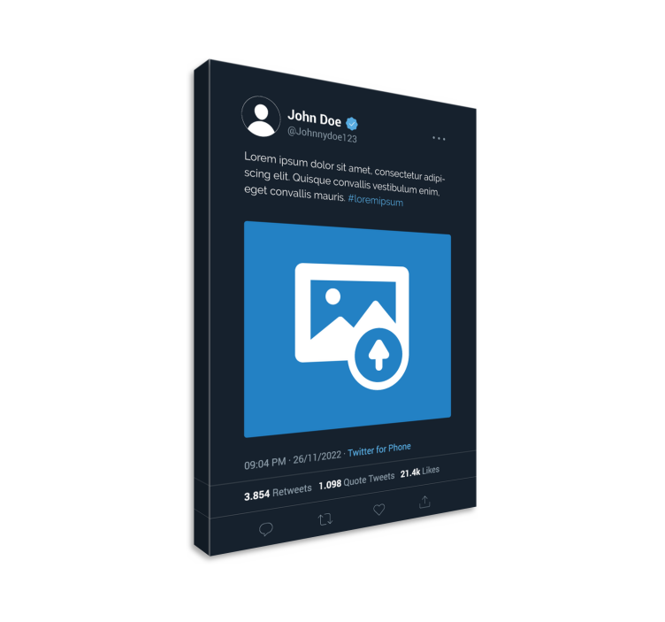 x twitterskärm Personlig kanvas - Tenstickers