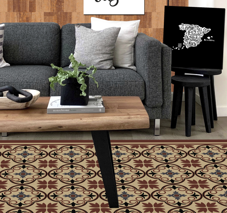 Kanvas världskarta med kreativ karttypografi - Tenstickers