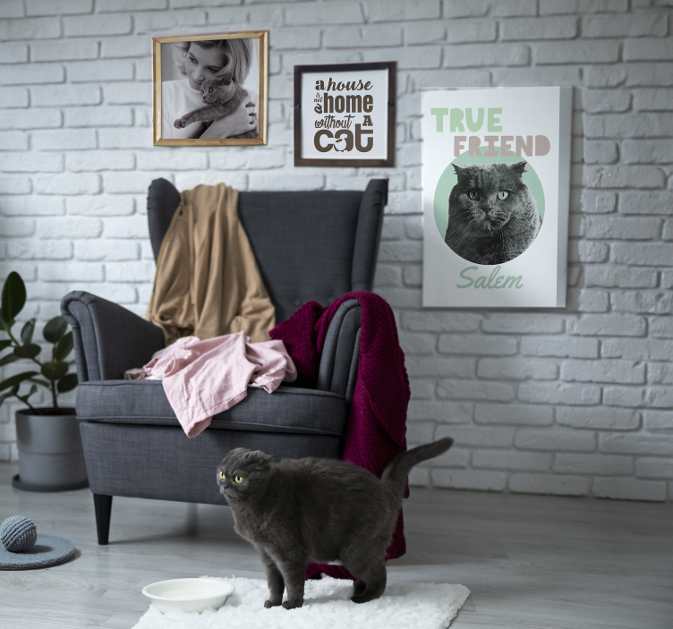 En riktig vän Personlig kanvas - Tenstickers