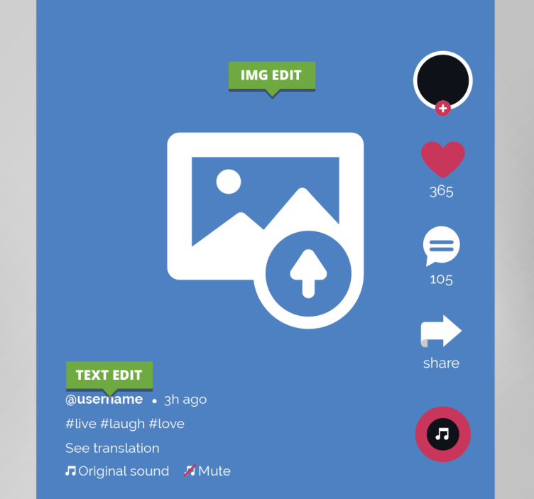 Tick tack Personlig kanvas - Tenstickers