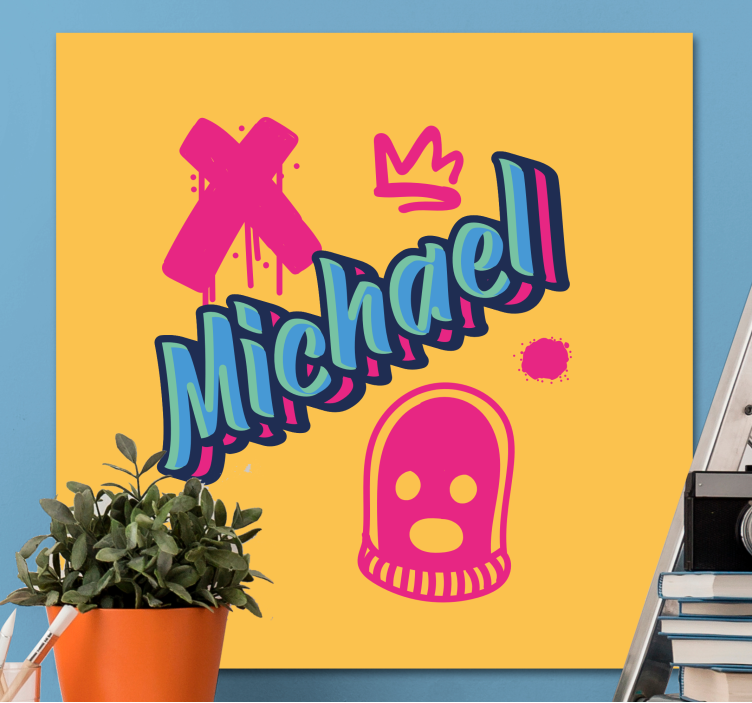 Dope stil graffiti design personlig canvas - Tenstickers