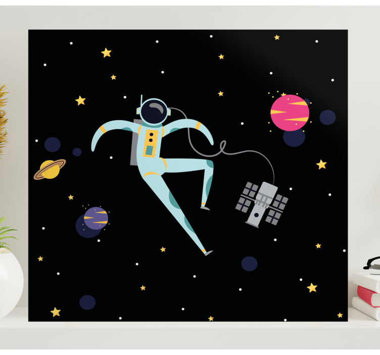 Astronaut i rymden videospel canvas tavla - Tenstickers