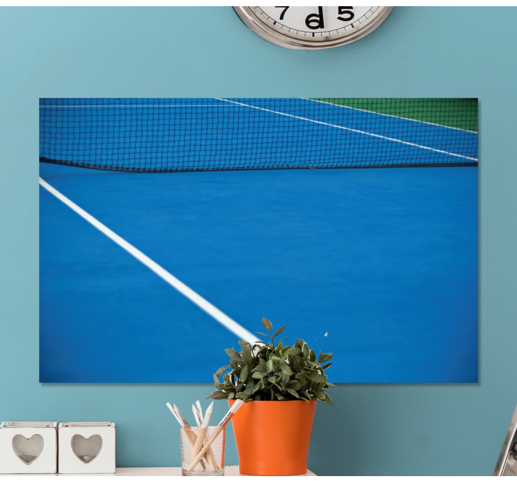 Blå tennistavla hem canvas tavla - Tenstickers