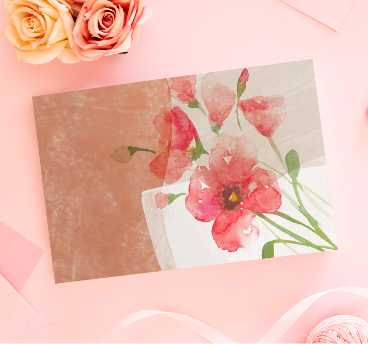 Blomma dröm samtida konst blommacanvas tavla - Tenstickers