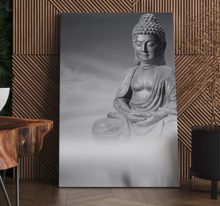 Buddha zen canvaskonsttryck - Tenstickers