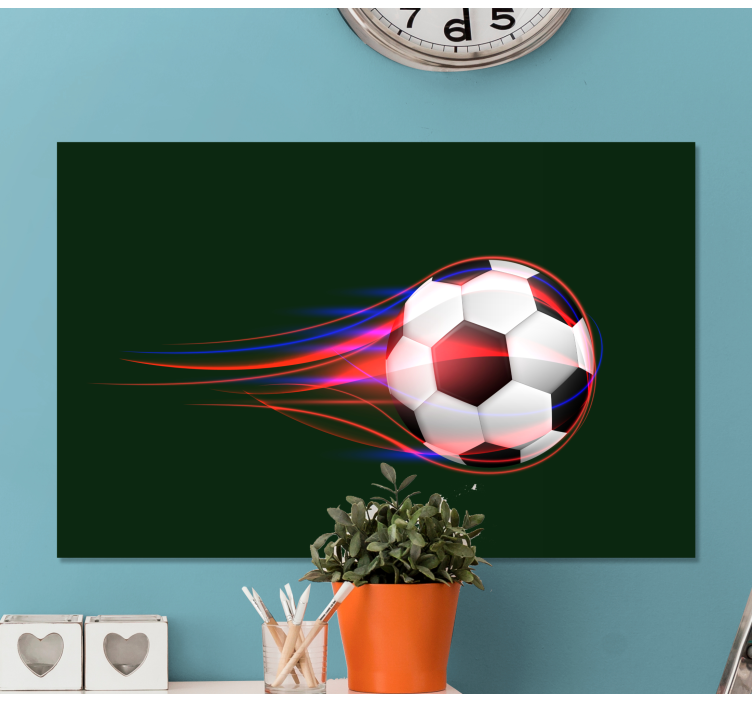 Cool fotboll tonåringcanvas tavla tryck - Tenstickers