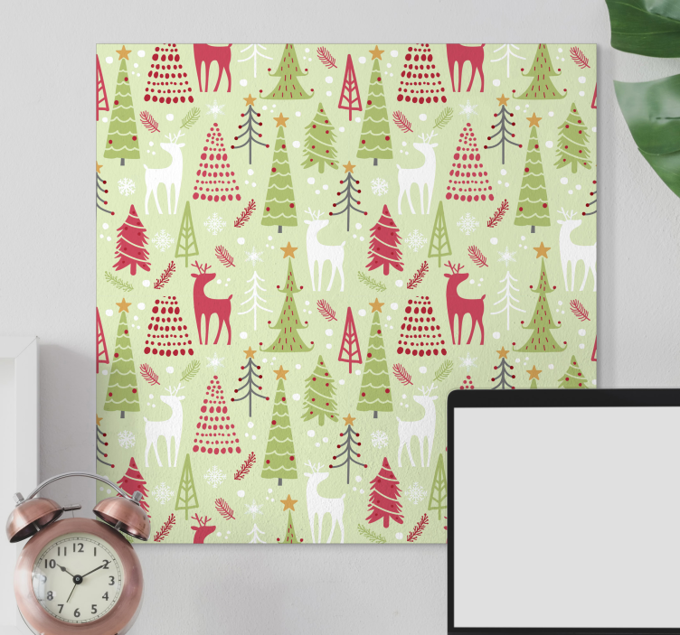 Dekoration jul kanvas canvas tavla - Tenstickers