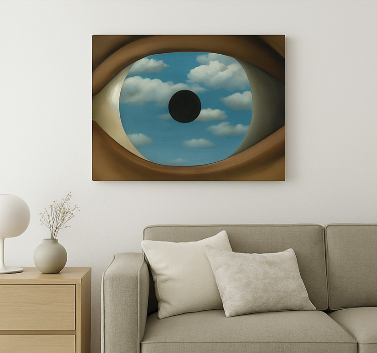 Den falska spegeln Kanvas konst - Tenstickers