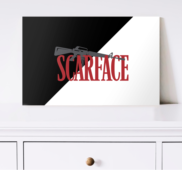 Film bild scarface med text citatcanvas tavla - Tenstickers