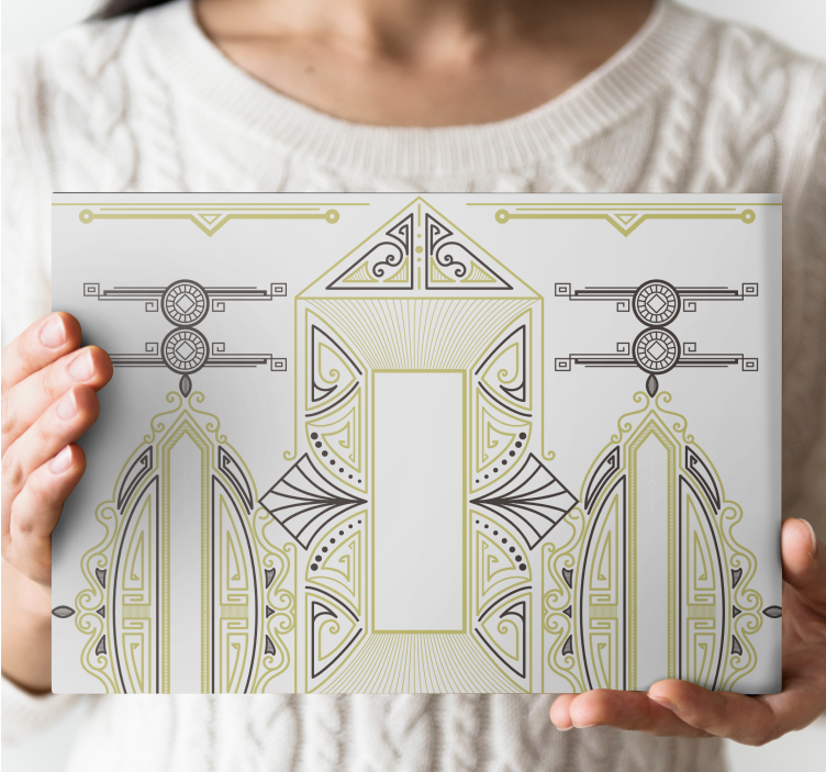 Geometriska former arrangemang Modern kanvas - Tenstickers