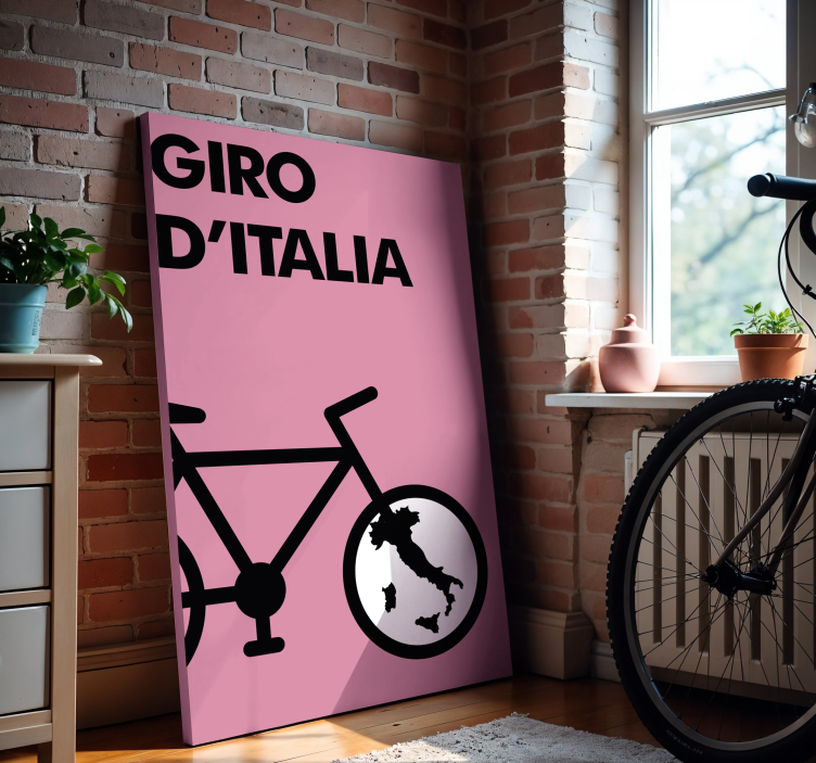 giro d'italia ikon Kanvas sport - Tenstickers