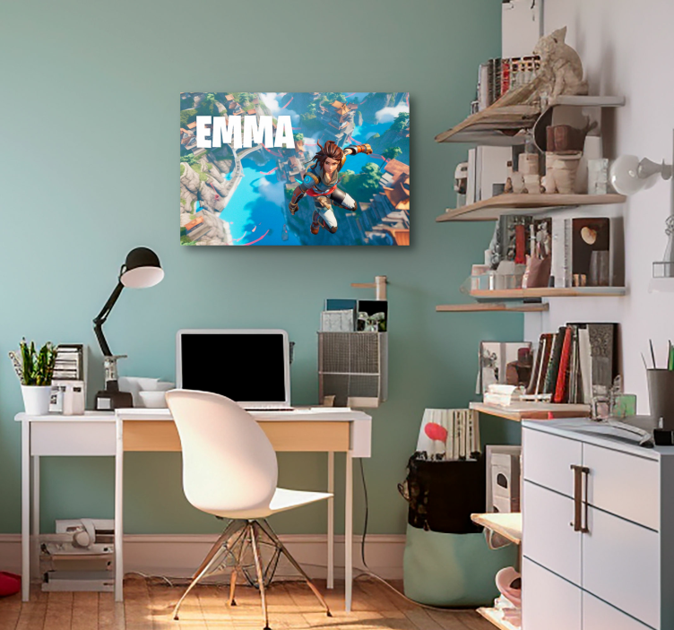 Hoppa in i tomrummet Personlig kanvas - Tenstickers