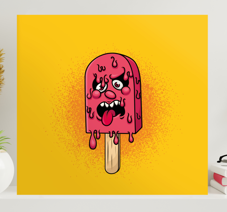 Is pop drop graffiti tecknad moderncanvas tavla - Tenstickers