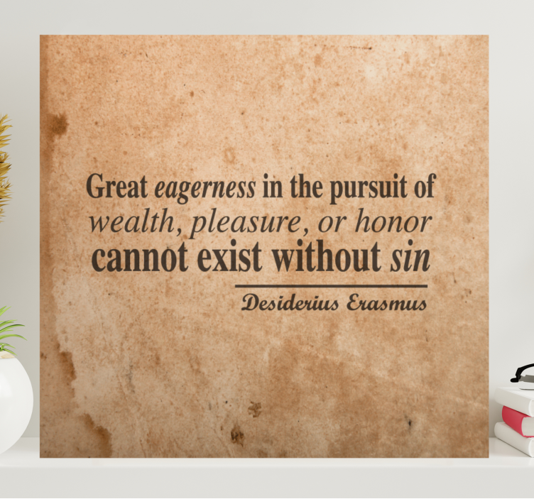 Kanvas citat entusiasm och rikedom - Tenstickers