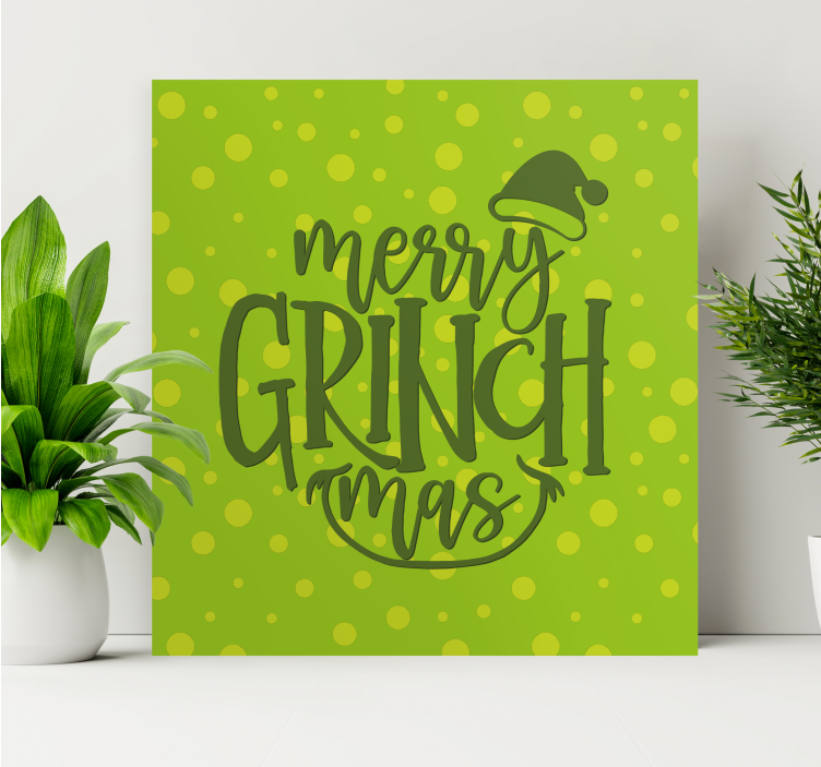 Kanvas citat god grinchmas hälsning - Tenstickers