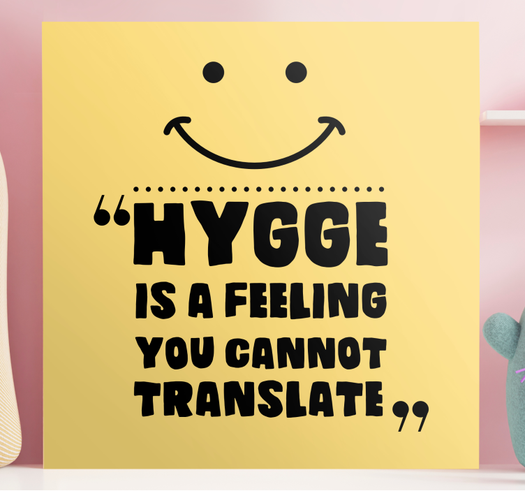 Kanvas citat hygge är känsla - Tenstickers