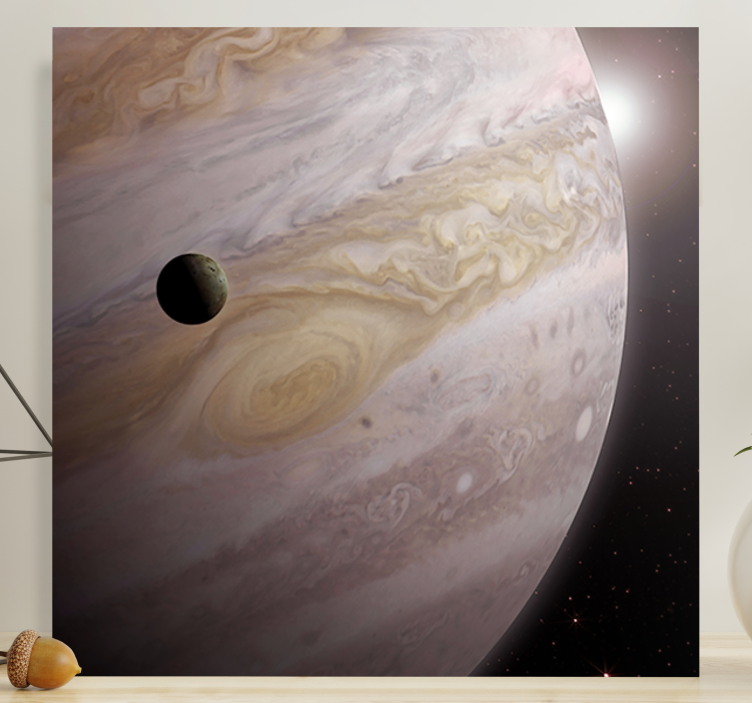 Kanvas dinosaurie jupiters kosmiska dans - Tenstickers