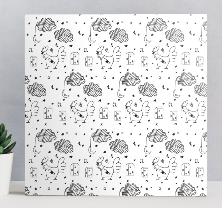 Kanvas djur förtrollande fjädervänner - Tenstickers