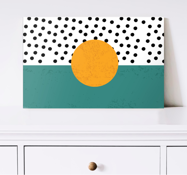 Kanvas geometrisk djärv geometrisk design - Tenstickers