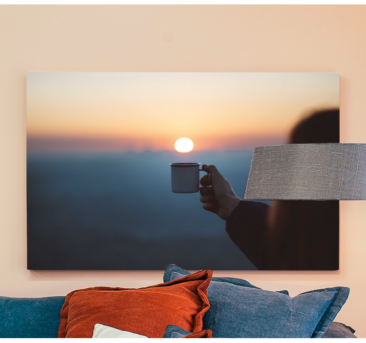 Kanvas människor och karaktärer hand som håller mugg - Tenstickers