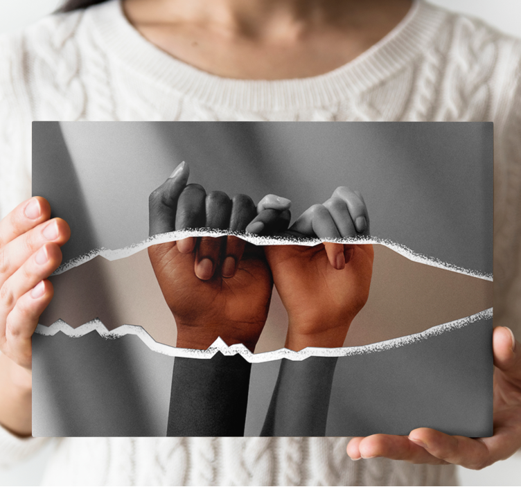 Kanvas människor och karaktärer händer tillsammans - Tenstickers