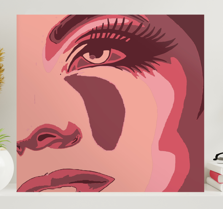 Kanvas människor och karaktärer slående ansiktsporträtt - Tenstickers