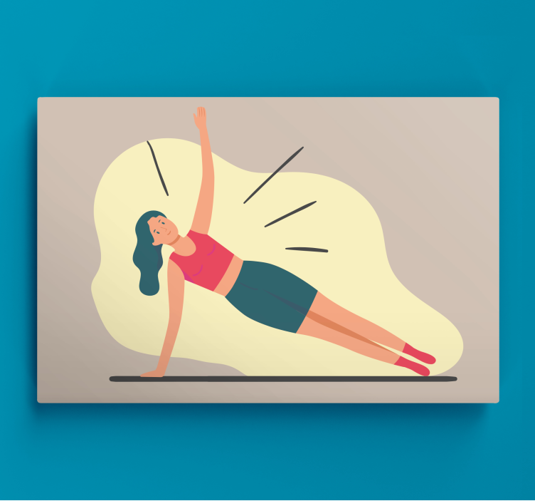 Kanvas sport fitnessställning - Tenstickers