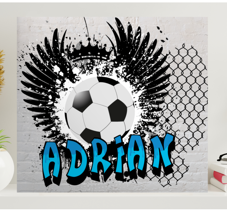 Kanvas sport fotbollsdesign - Tenstickers