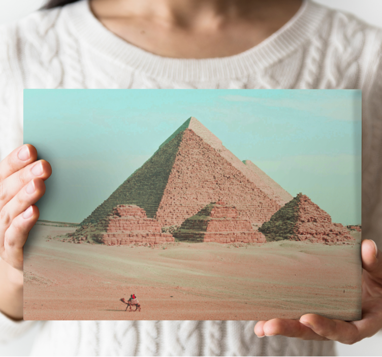Kanvas städer och länder pyramiderna i giza - Tenstickers