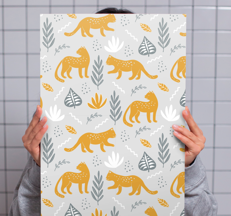 Kavas hundar lekfullt djurmönster - Tenstickers