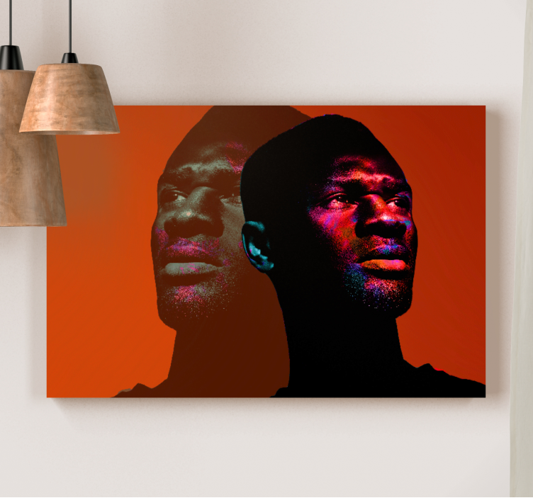 Levande profilporträtt Kanvas människor och karaktärer - Tenstickers