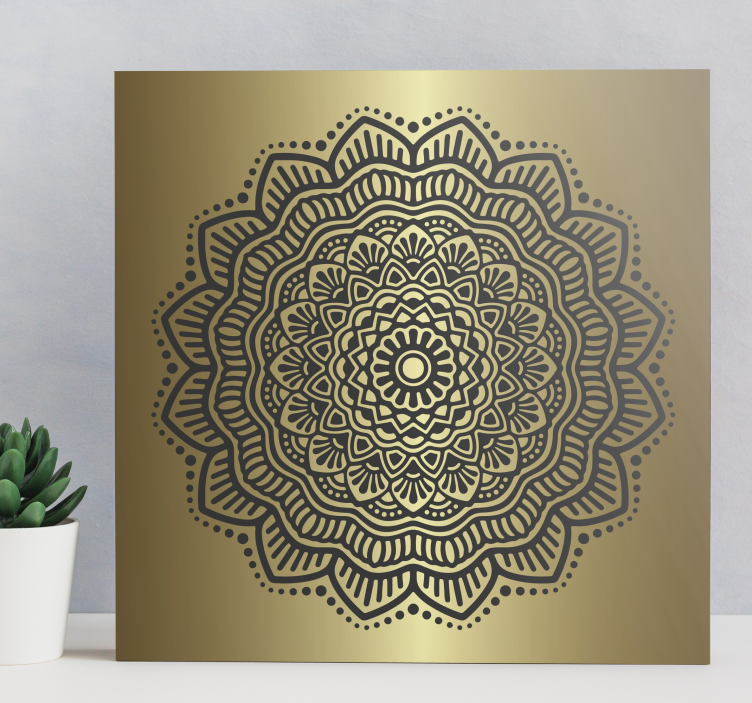 Mandala hall canvas konst - Tenstickers