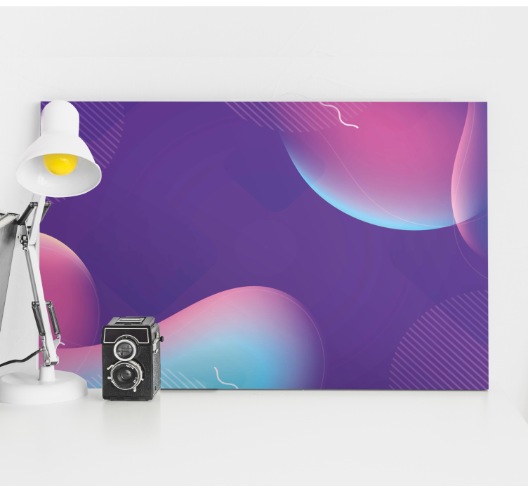 Modern kanvas abstrakta flytande former - Tenstickers