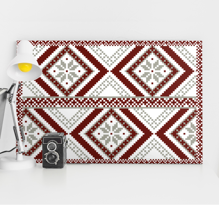 Modern kanvas geometriskt diamantkoncept - Tenstickers