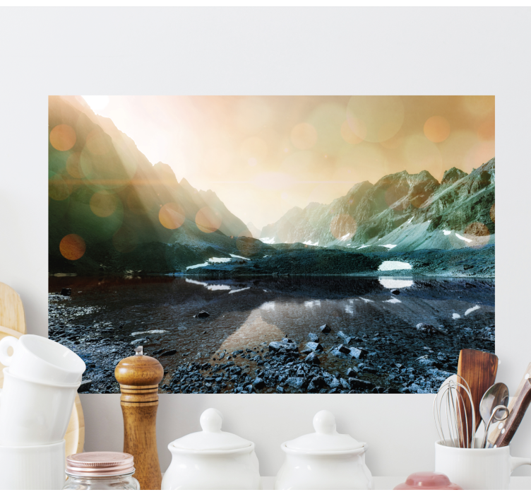 Skog och sjö, naturlandskapsduk - Tenstickers