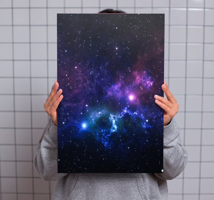 Universum med tusen stjärnor landskap canvas - Tenstickers
