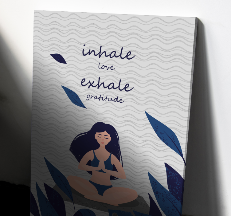 Zen meditationcanvas tavla tryck - Tenstickers