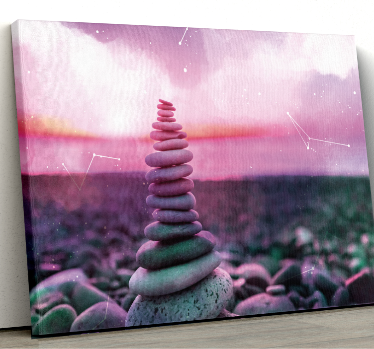 Zen stenar canvas konsttryck - Tenstickers