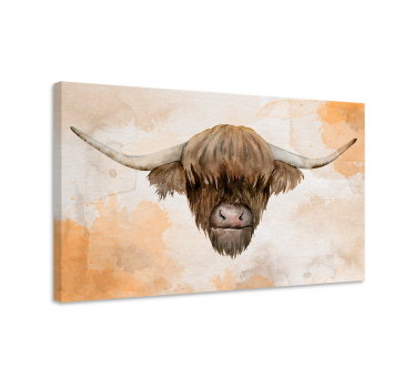 Höglandsdjur djur canvas - Tenstickers
